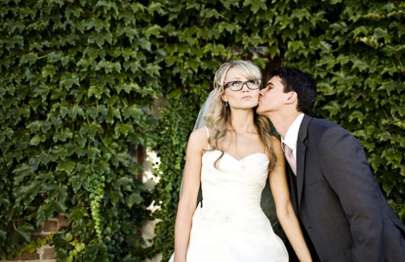 Óculos de grau para noivas