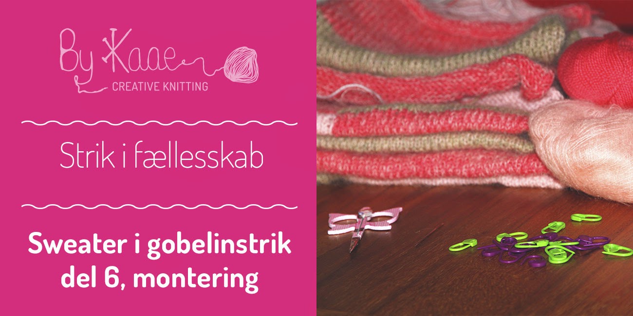 Middelhavet Aktiver inerti Knitting By Kaae: Strik i Fællesskab på By Kaae- Grafisk gobelin sweater  fra BC-garn # Del 6a af 6 montering