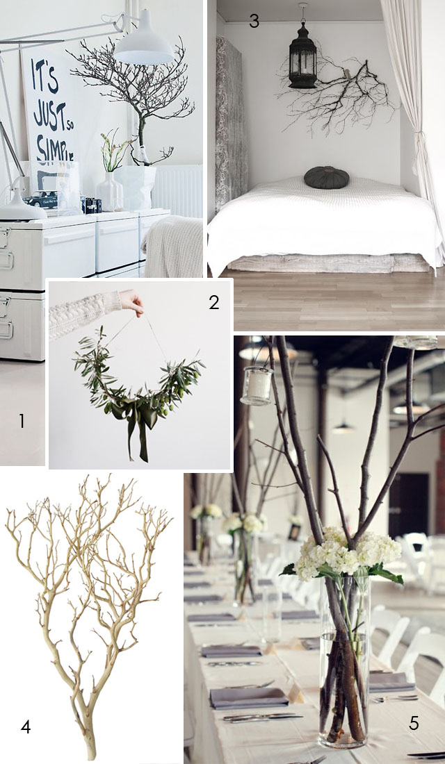 decorating with large branches