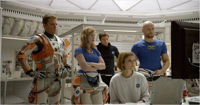 El reparto principal de "Marte" (The Martian)