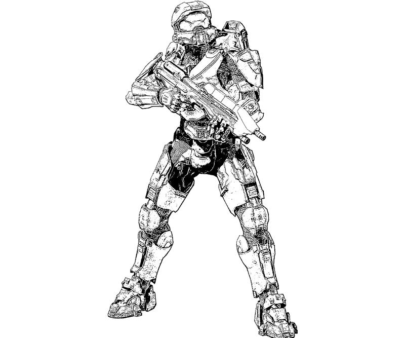 Halo 4 Sketch | Yumiko Fujiwara