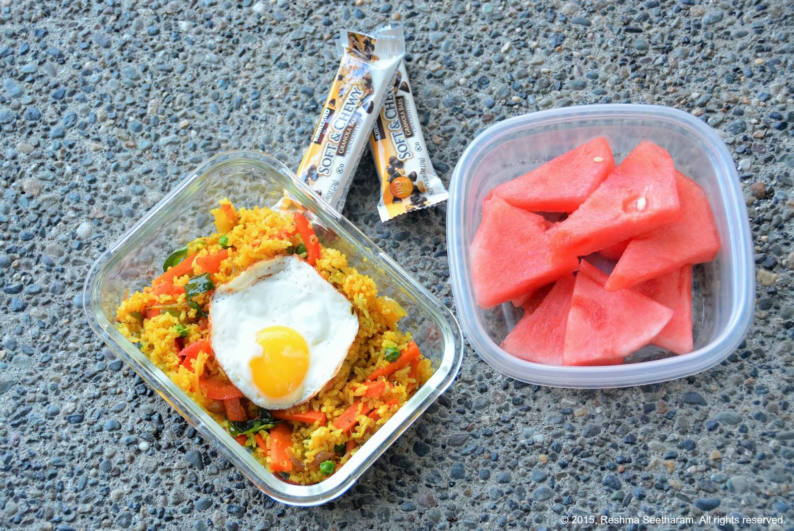 Kids lunchbox Curry fried quinoa rice