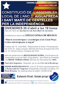 Acte de constitució de l'Assemblea Local d'Aiguafreda i Sant Martí de Centelles per la Independènci