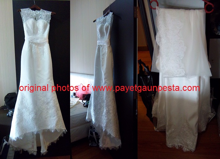 gaun pernikahan kristen lengan panjang