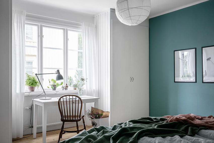 Un dormitorio pintado en azul | Decoración