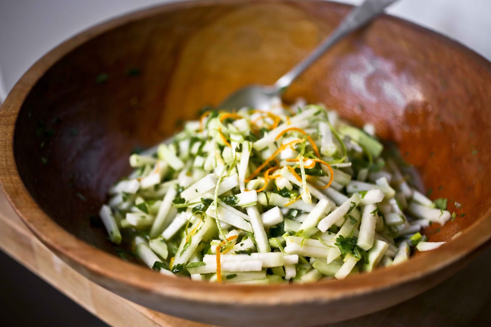 Kohlrabi Salad with Cilantro and Lime