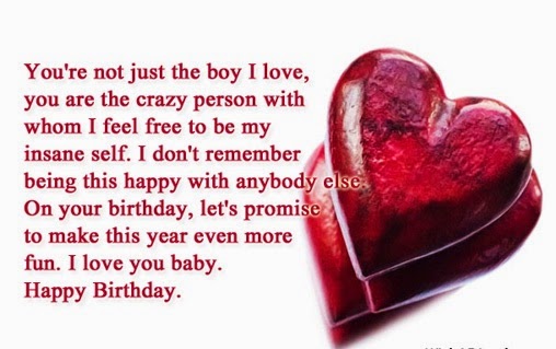 Cute Happy Birthday Quotes for boyfriend