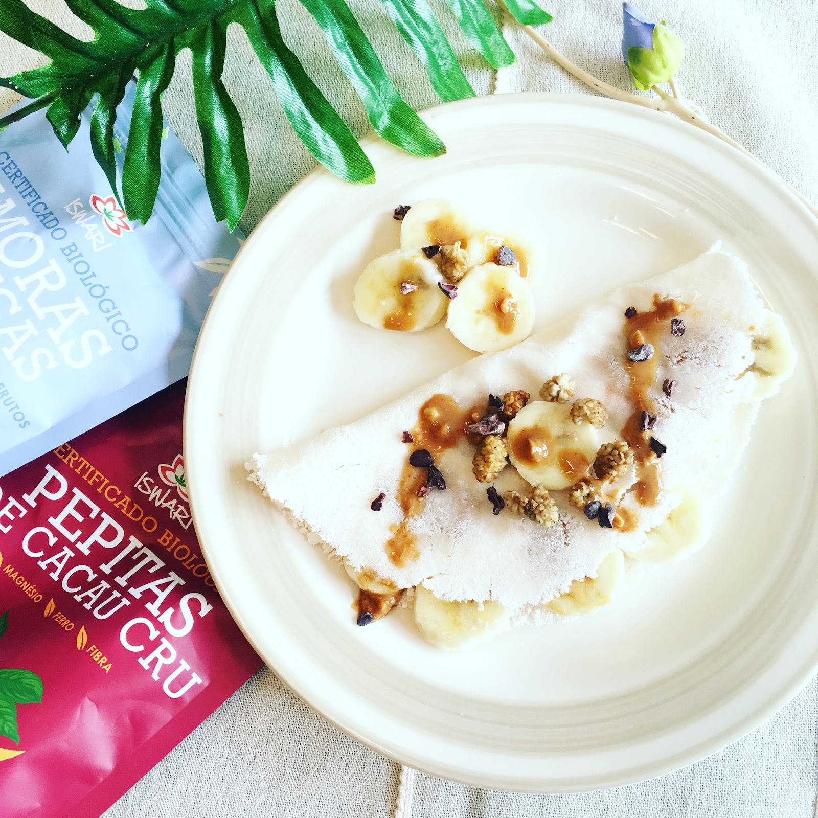 Tapioca com Banana e Manteiga de