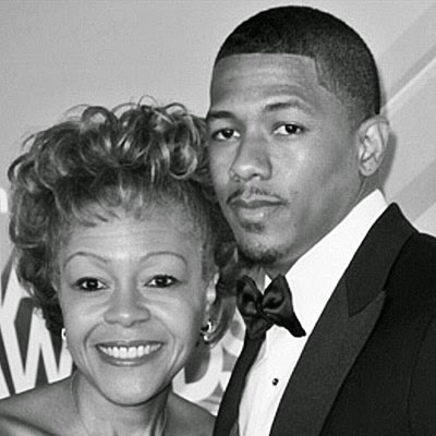 Nick Cannon with his mother Nick Cannon with his mother