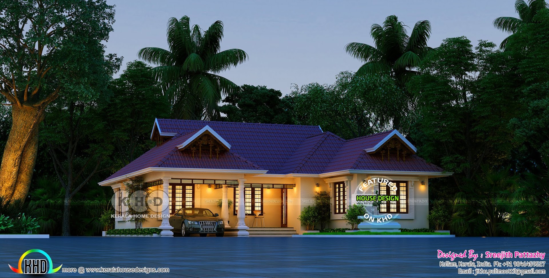 Superb New Kerala traditional house 1620 sq-ft - Kerala home design and