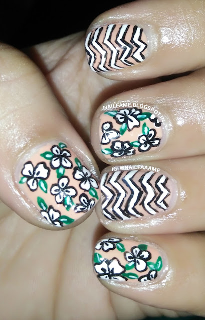 ELLE 18 PEACHY AISHNA SWATCH REVIEW AND NAILART