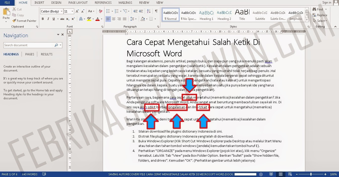 Cara Cepat Revisi Kalimat di MS Word