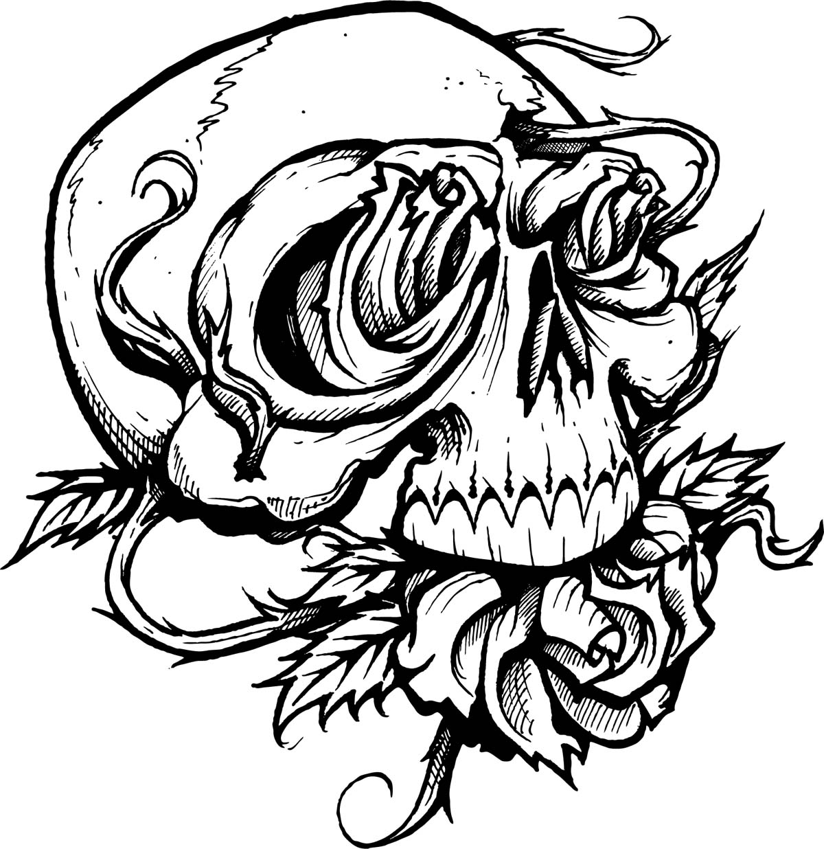 Girl Sugar Skull Tattoo Stencil 16 Jpg 500 749 Skulls Drawing