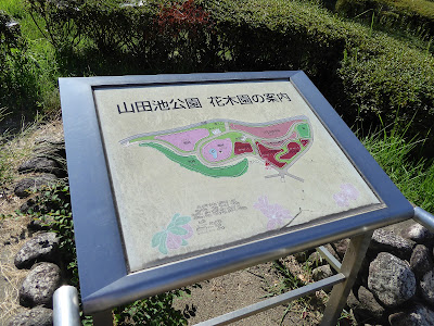 山田池公園　花木園の案内 地図