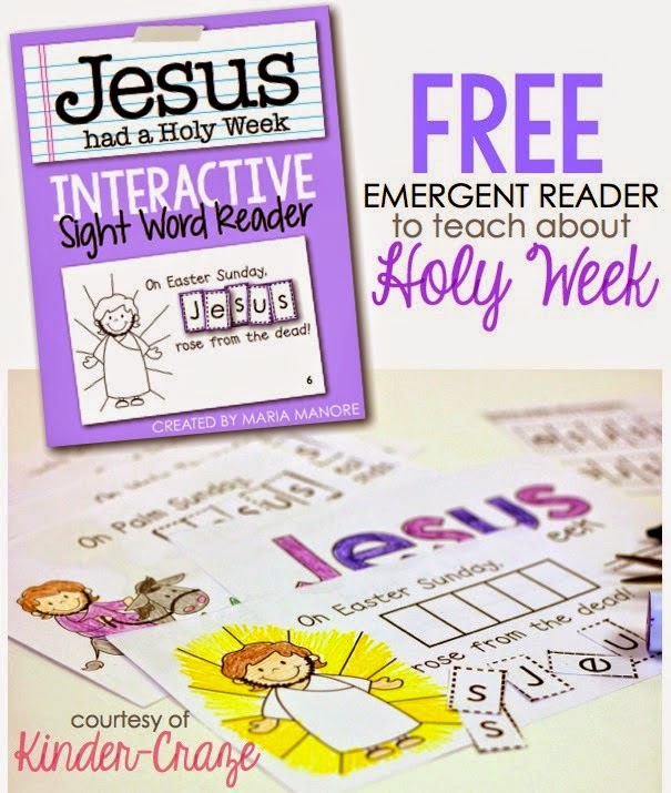 Faith Filled Freebies: FREE Emergent Readers to Teach the Meaning of Easter