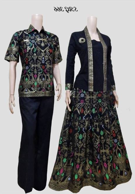 10 Model Baju Batik Muslim Couple Elegan Terbaru 2019