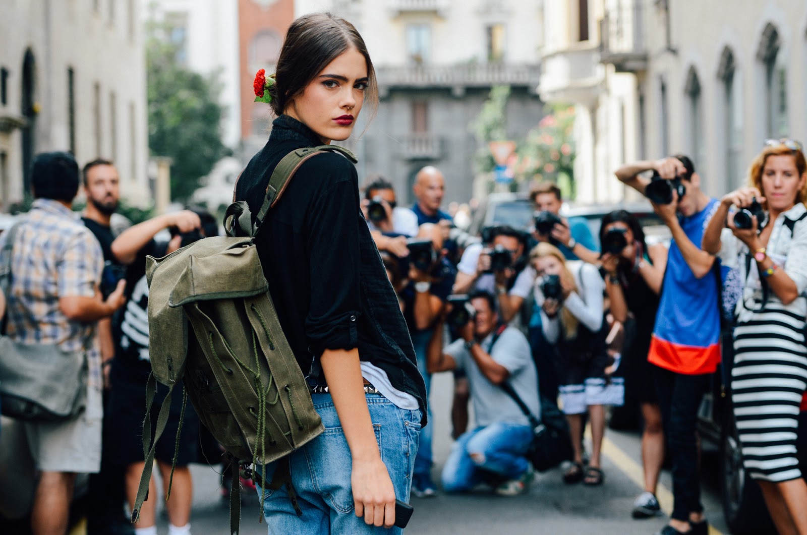 Street Style: Taja Feistner's Boyfriend Jeans - The Front Row View
