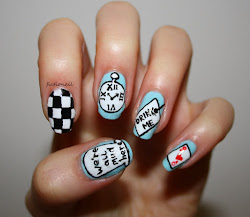 nails alice wonderland nail inspired
