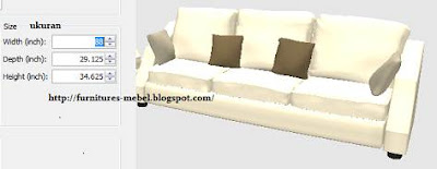 ukuran sofa minimalis modern