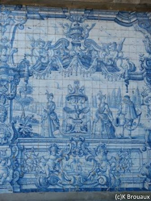 Azulejo du cloître de la cathédrale de Porto