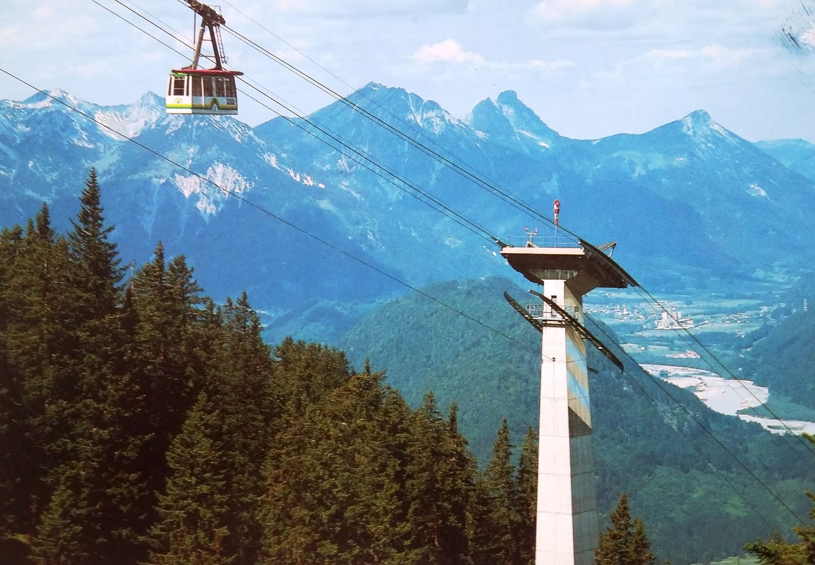 Namaste Postcards Germany Tegelberg Cable Car