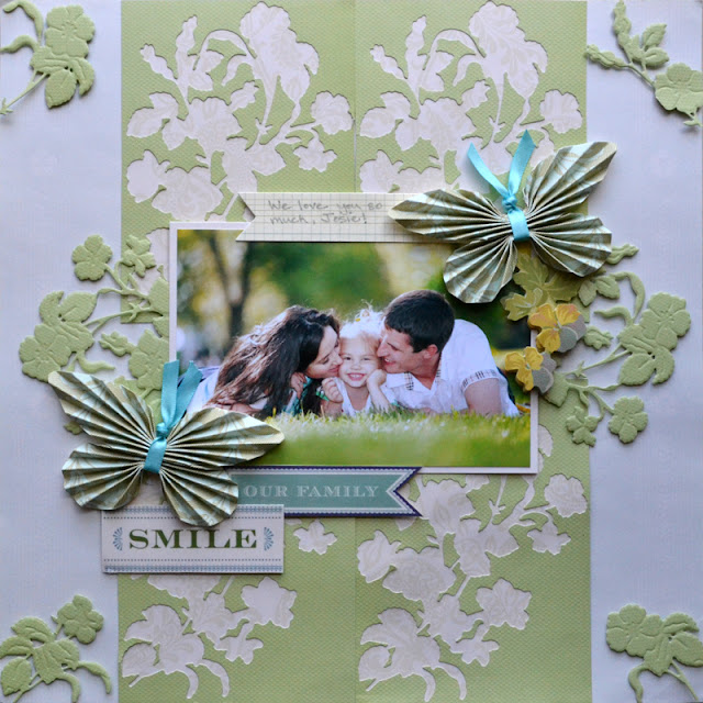 Aly Dosdall anna griffin cutting dies scrapbook pages