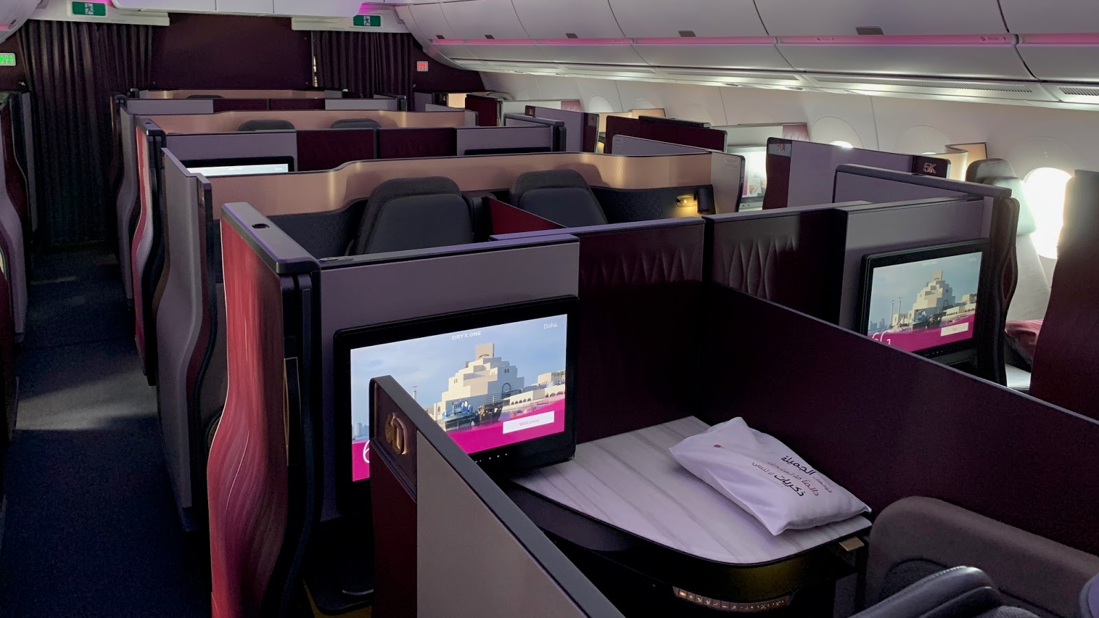Review Qatar Airways A359 Qsuite, DohaStockholm