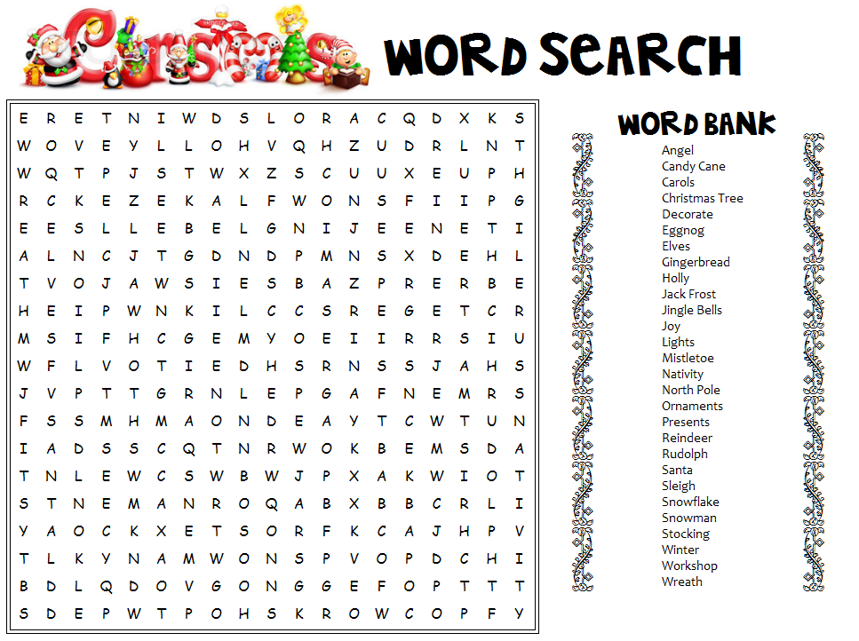 Christmas words worksheets grade printable 3rd worksheet holiday activity word 1st fun speech parts activities coloring kindergarten 2nd k12reader writing Learning and growing together.: CHRISTMAS WORD SEARCH