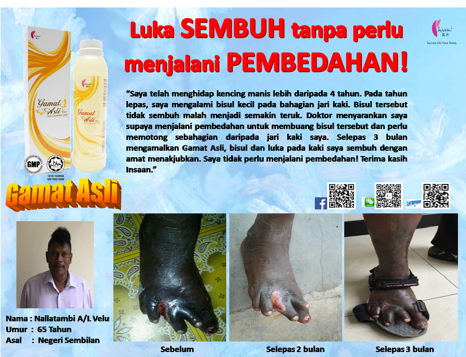 Golden Sea Cucumber / Gamat Asli Miracle from the sea Gamat Asli