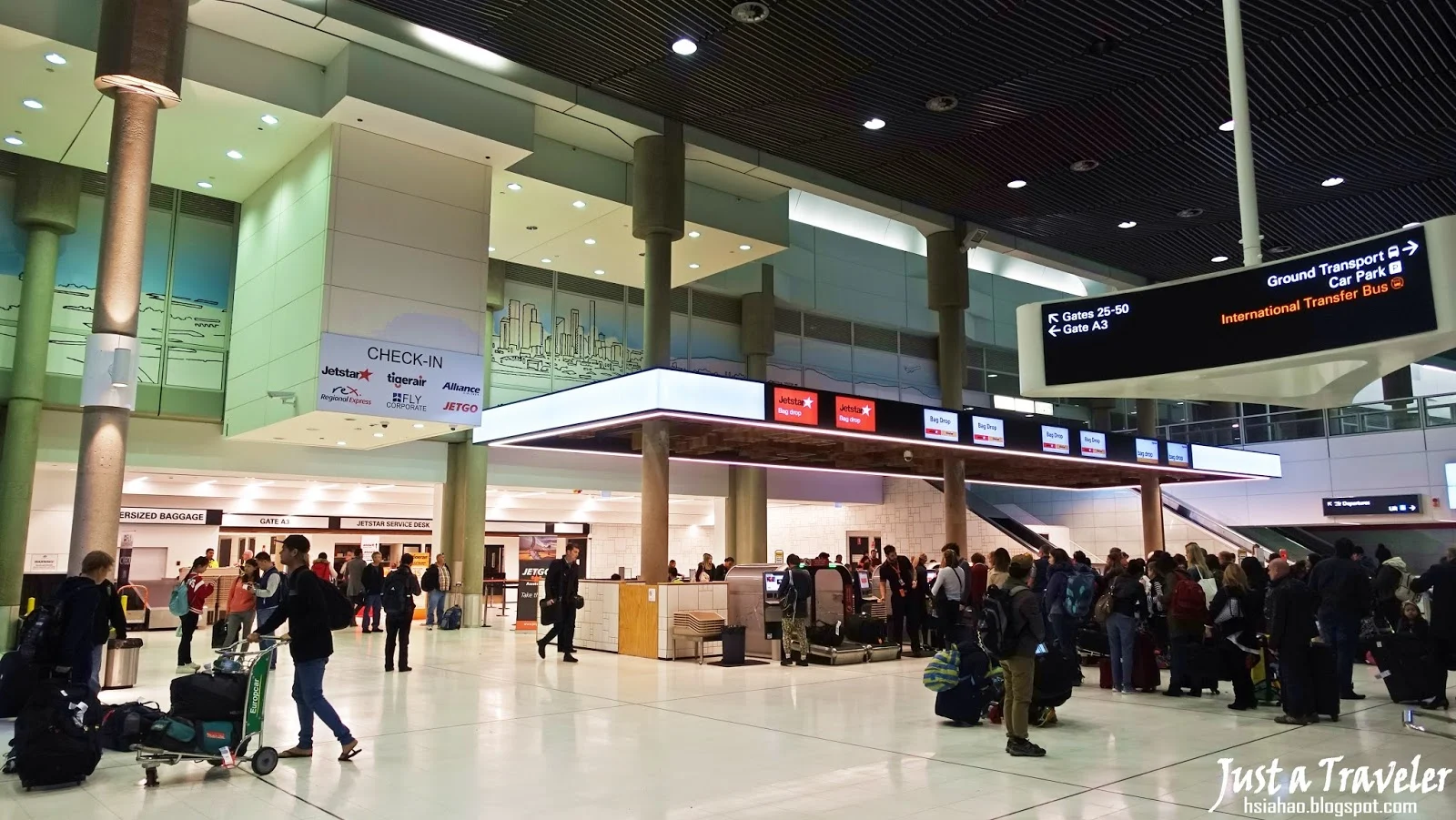 澳洲-廉航-廉價航空-布里斯本機場-國內線機場-塔斯馬尼亞-荷伯特機場-捷星-維珍-機票-訂票-Australia-Budget-Airline-Brisbane-Tasmania-Airport-Jetstar-Virgin