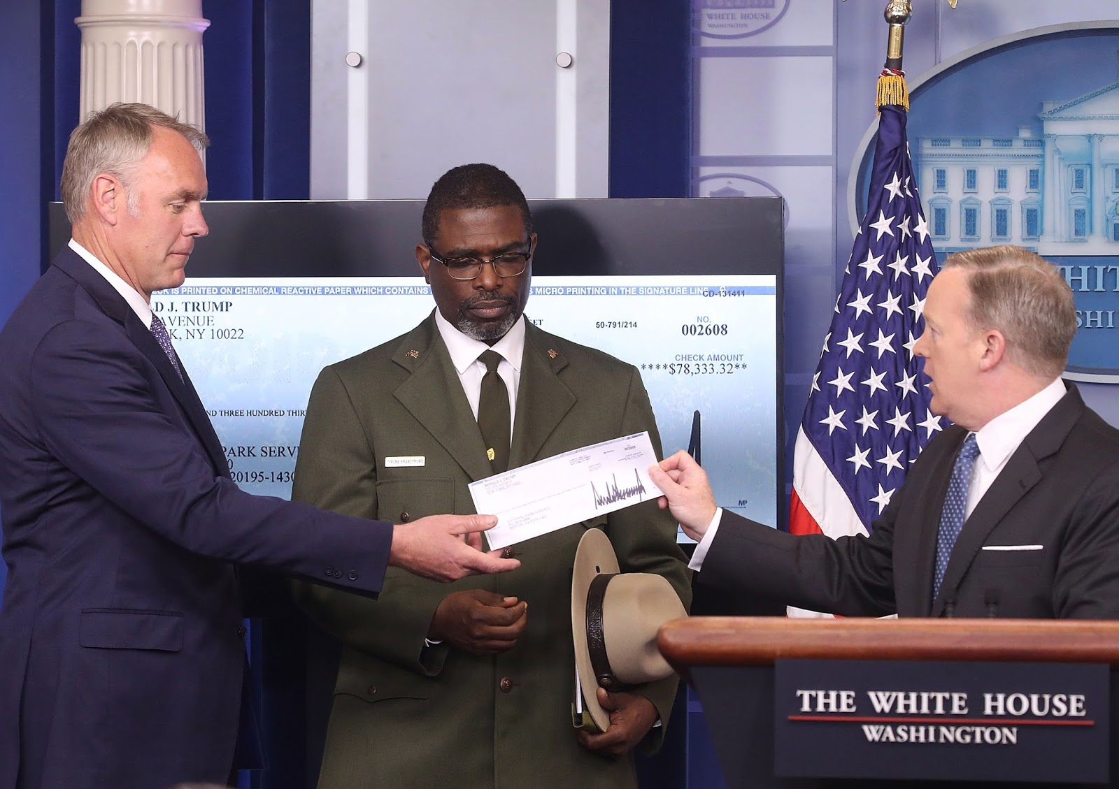 President Trump donated all 400,000 of his salary to the Department of