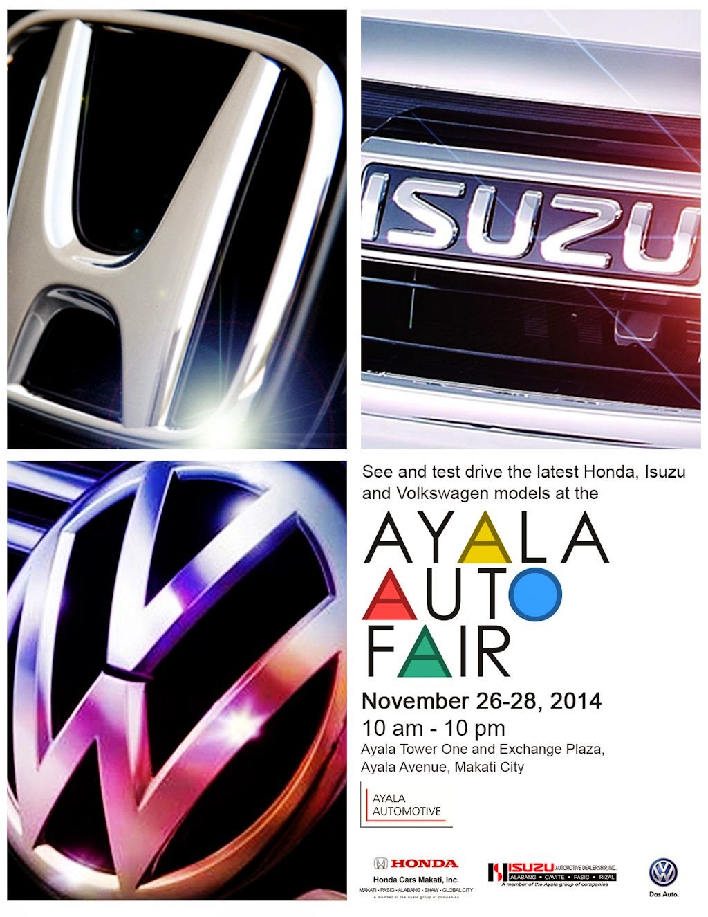 First Ayala Auto Fair Happening on November 2628 at Ayala Triangle