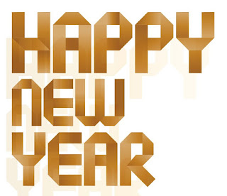 Happy New Year text with holiday background - 07