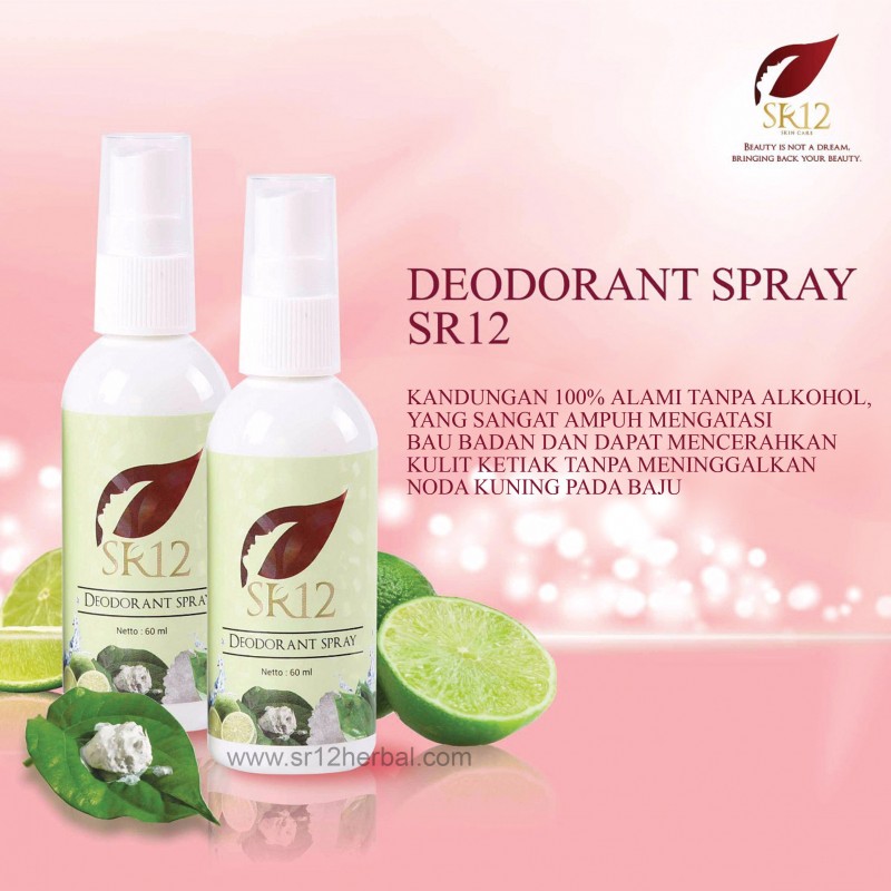 TOKO SR 12 SKINCARE HERBAL Deodorant Spray SR12
