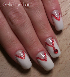 arrow french rhinestone mani nail polishes rhinestones