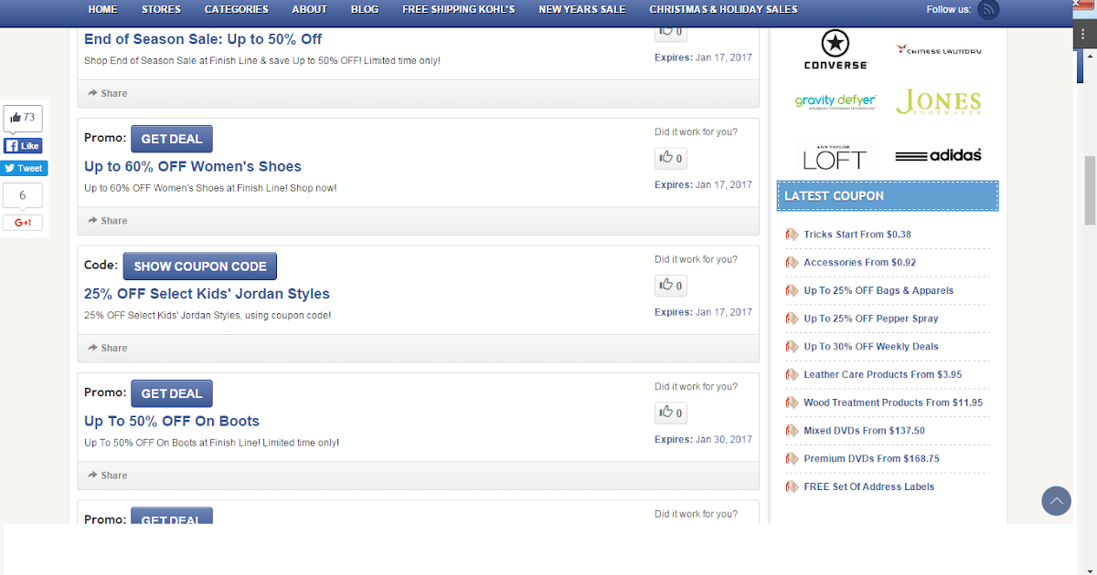 Ebay Coupon Code 2017 Save Up to 60 OFF at FinishLine with Finish