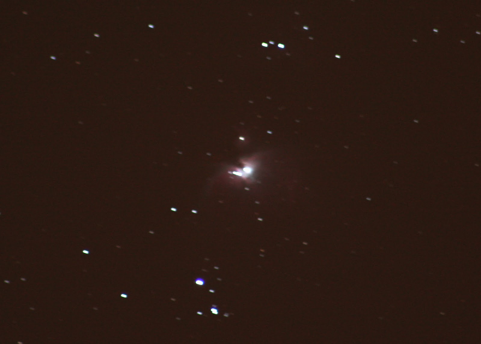 Manual image stacking in for the Orion Nebula [Stellar