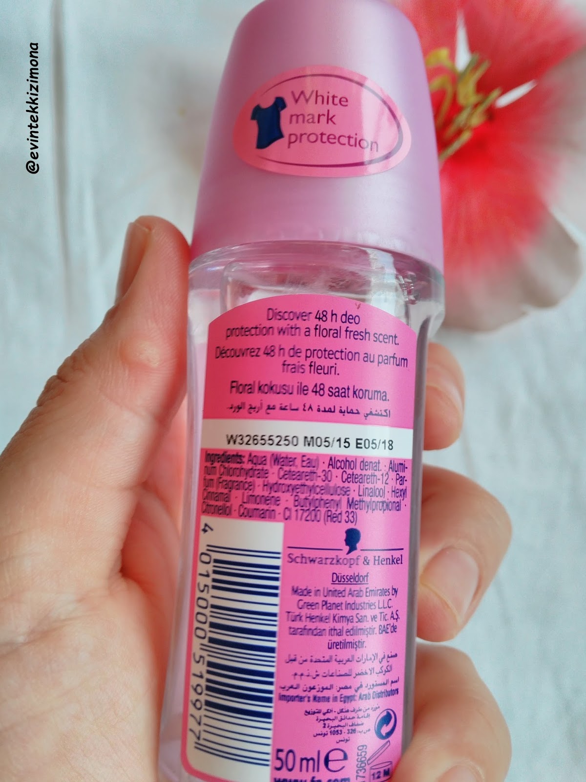 EvintekkızıMona FA PİNK PASSİON FLORAL SCENT ROLL ON YORUMLARIM