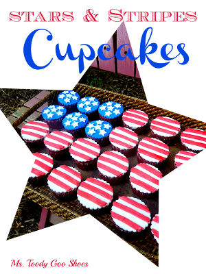 Stars and Stripes Cupcakes --- Ms. Toody Goo Shoes