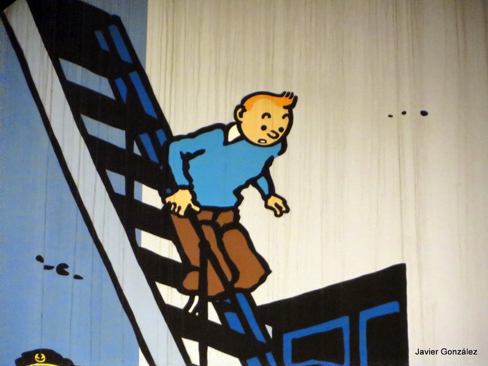 Trampantojo. Tintin. Trompe de l'oeil. Bruselas