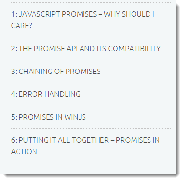 JavaScript Promises Essentials