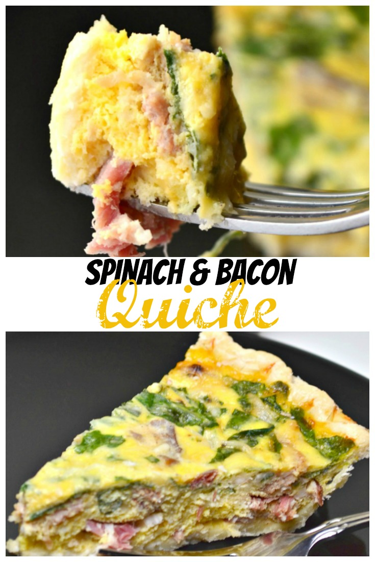 a Latte' with Ott, A Spinach & Bacon Quiche