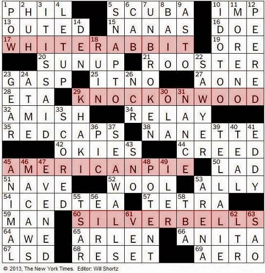 The New York Times Crossword in Gothic 05.26.14 — According to Some....