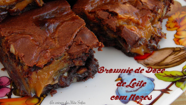 Brownie de Doce de Leite com Nozes