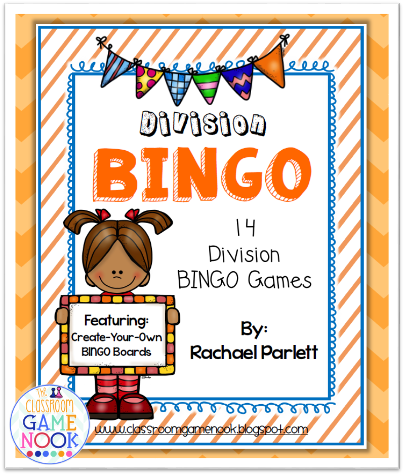 The Classroom Game Nook: Division BINGO {Exclusive Readers FREEBIE!}