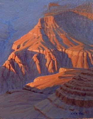 Grand Canyon painting original sunset oil Southwest art landscape western art