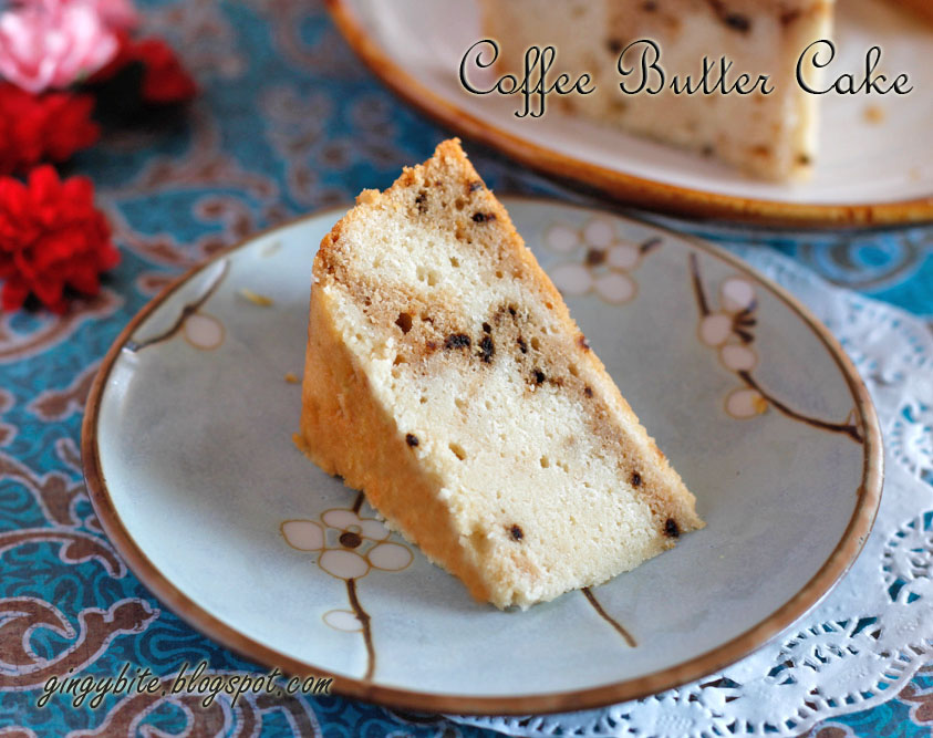 Coffee Butter Cake (Egg White Only) The Yummy Journey
