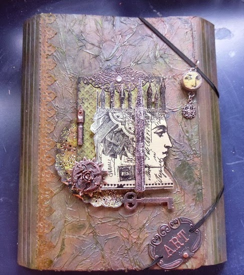 PaperArtsy: Folio of Treasures {with Lynne Perrella Stamps by Lin Shields}
