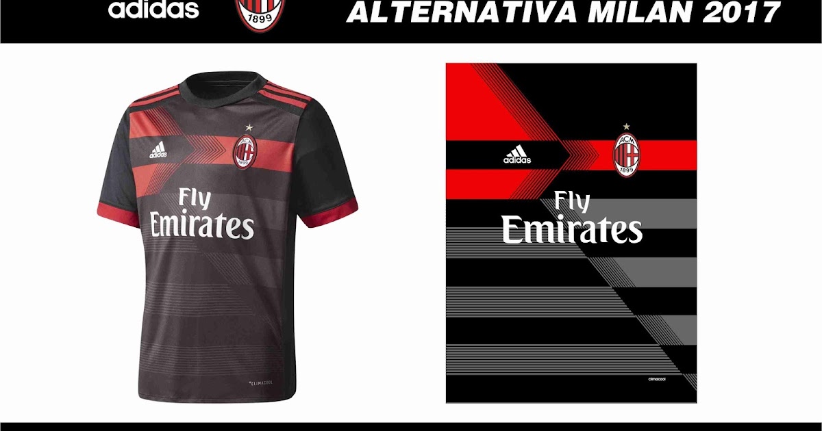 camiseta milan 2017