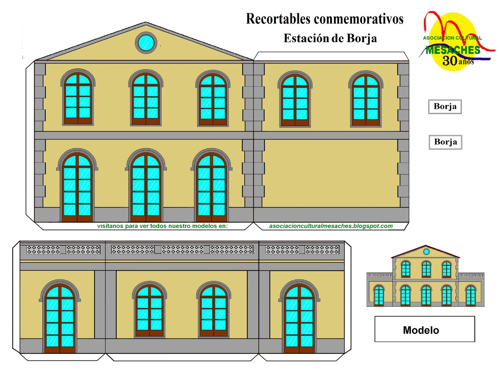 Recortable: La estación de Borja